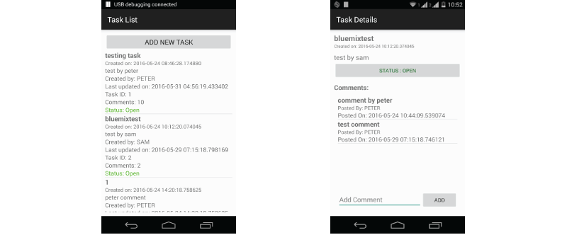 Real-time Android todo App