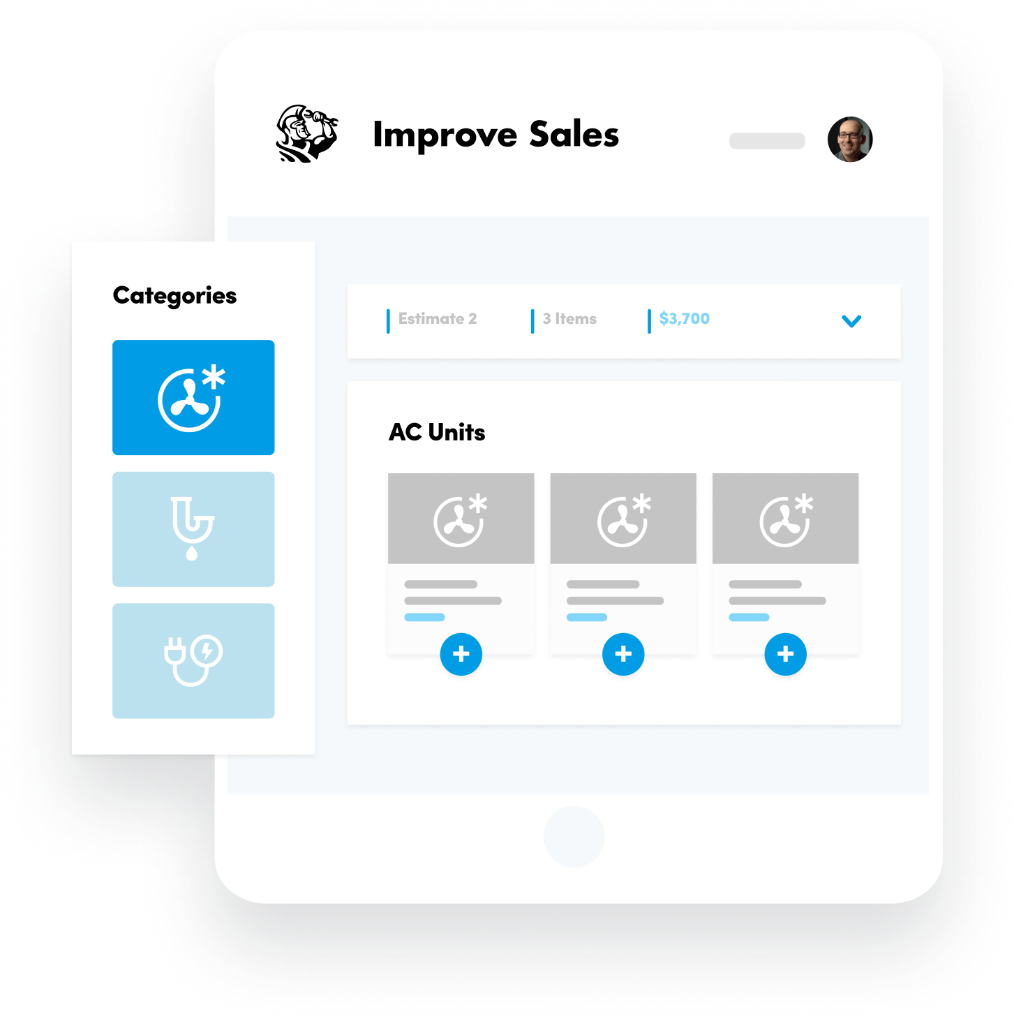 ServiceTitan Estimates Product Illustration