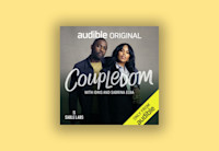 Book cover for "Coupledom with Idris and Sabrina Elba" on a yellow background