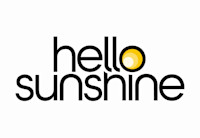 the words Hello Sunshine on a white background