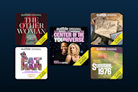 a group of audio book covers