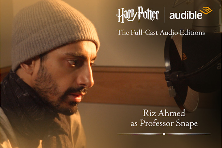A photo of Riz Ahmed performing the role of Professor Snape.