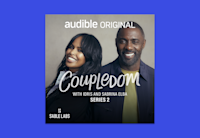 The cover for the Audible Original "Coupledom with Idris and Sabrina Elba Series 2" features the actor and his wife standing side by side, smiling at the camera.