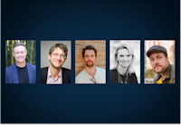 Headshots of Paul Holes, Leon Neyfakh, Mitch Moxley, Laura Beil, and Dan Taberski.