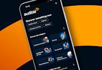 Audible app on mobile device
