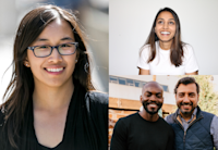A collage of headshots of the start-up founders.