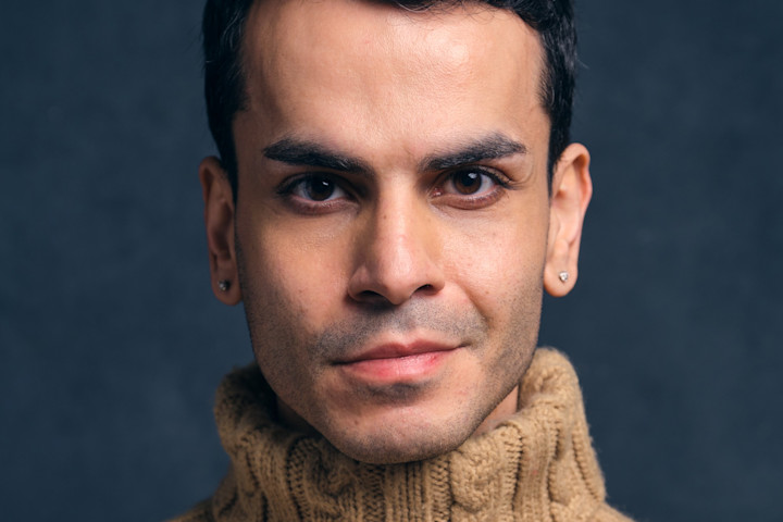 a person in a sweater