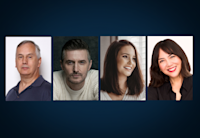 Headshots of authors Dennis E. Taylor, Richard Armitage, Leeanne Slade and Lily Chu side-by-side.