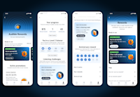 Demo images of Audible Rewards in action.