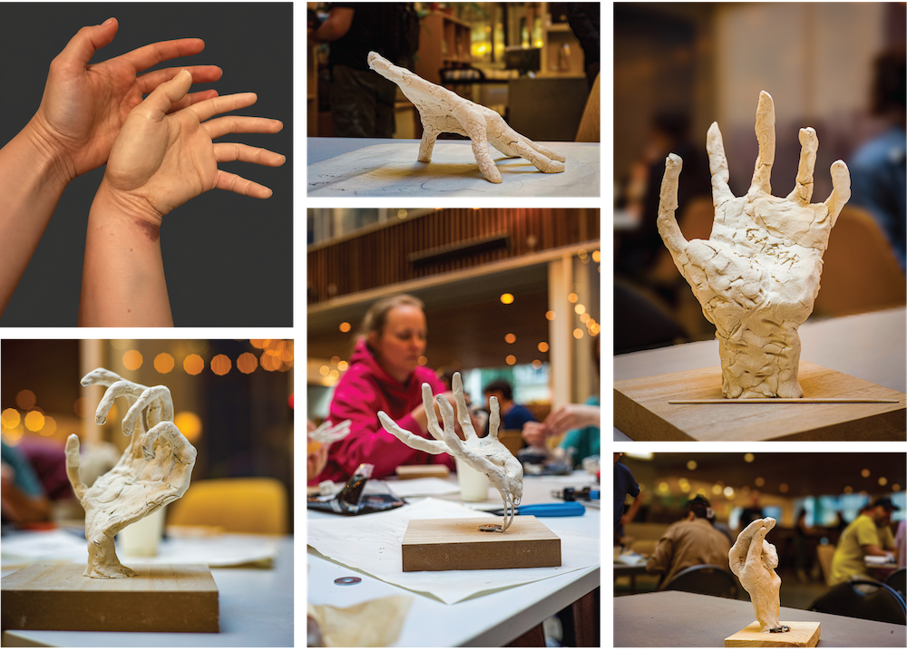 Atelier de sculpture - mains