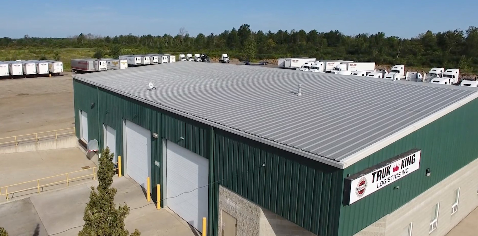 Arial view of Truk-King's facility