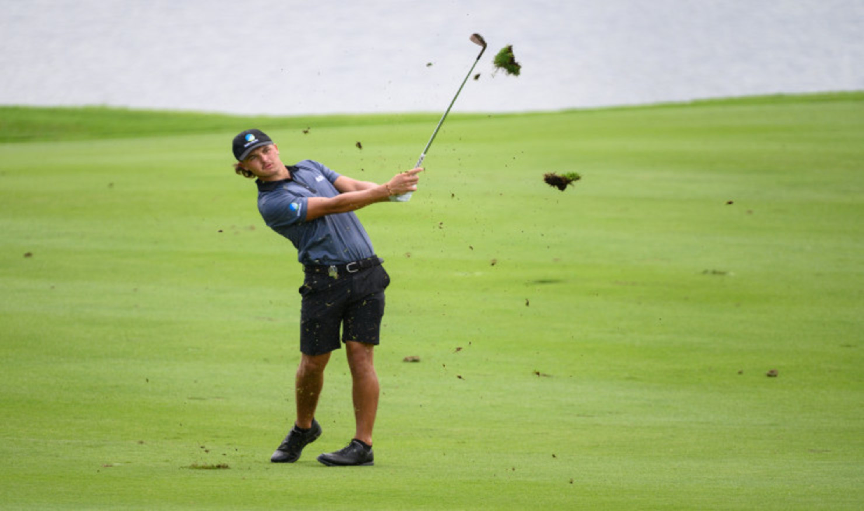 Harrison Crowe in action during the second round.