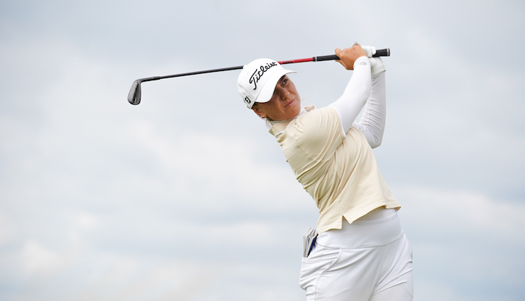 Steph Kyriacou in Round 3 of the 2025 AIG Women's Open
