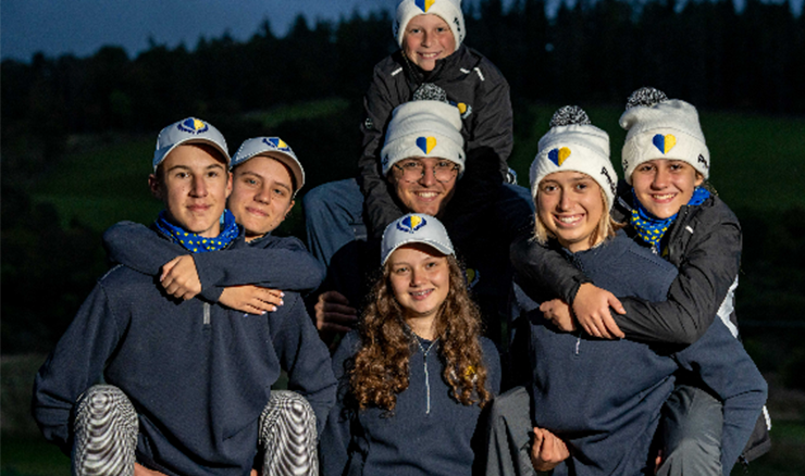Ukrainian golf team image