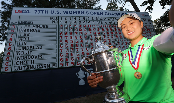 Minjee Lee US Women's Open scoreboard image