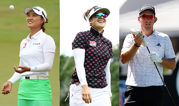 Minjee Lee, Hannah Green and Lucas Herbert.