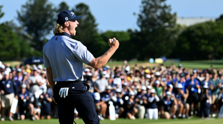 Jed Morgan winning the Australian PGA.