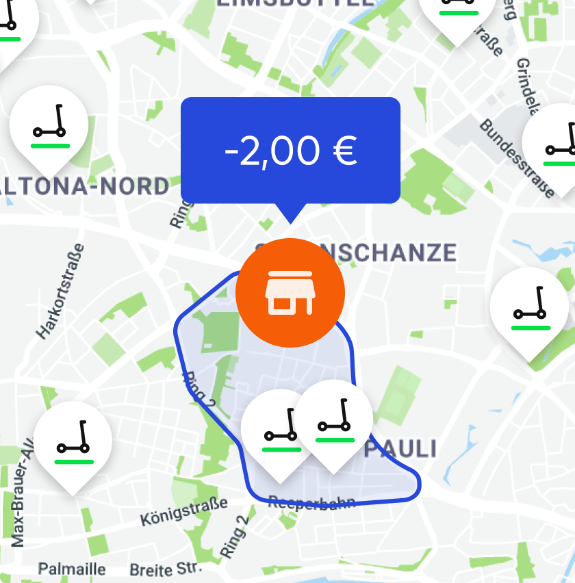 Encourage users to visit points of interest.