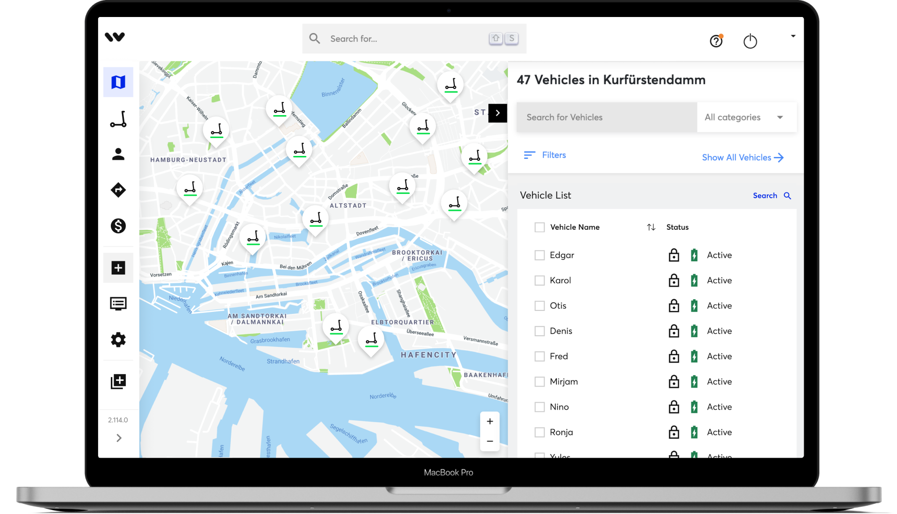 Onboard and configure new vehicles.