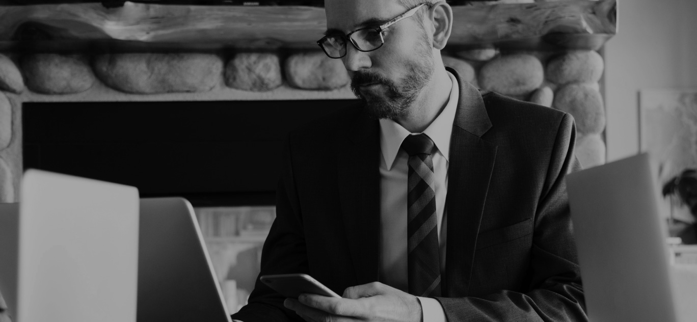 Man on computer