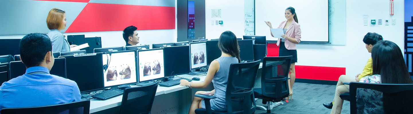 Group of employees in a meeting