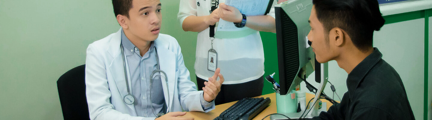Doctor and patients