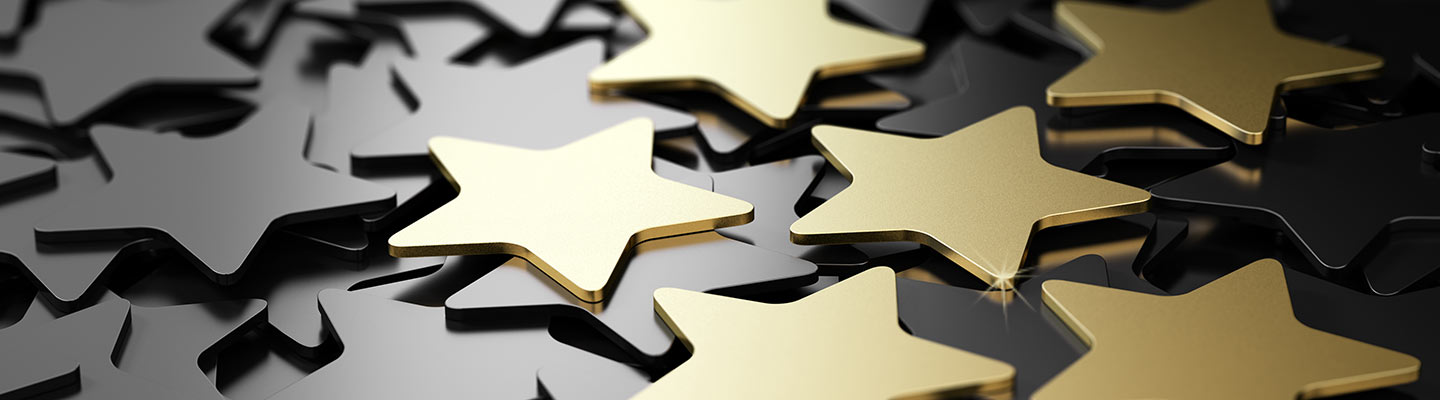Gold stars.