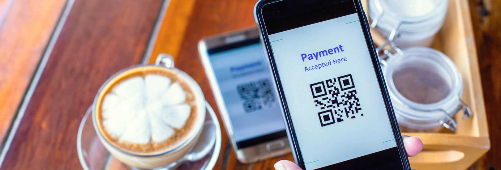 QR code on smart phone