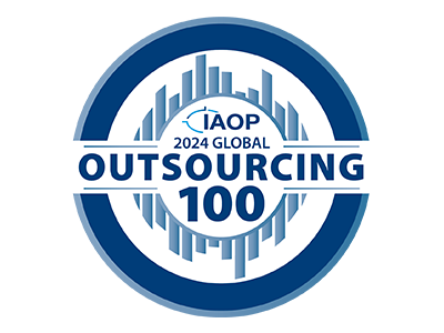Logo for IAOP 2024 Global Outsourcing 100