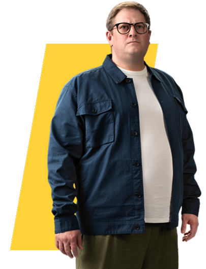 Homme en situation d’obésité