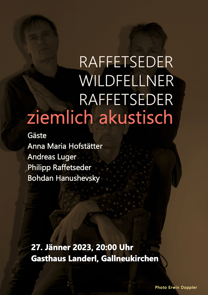 Poster for RWR concert on January 27th, 2023