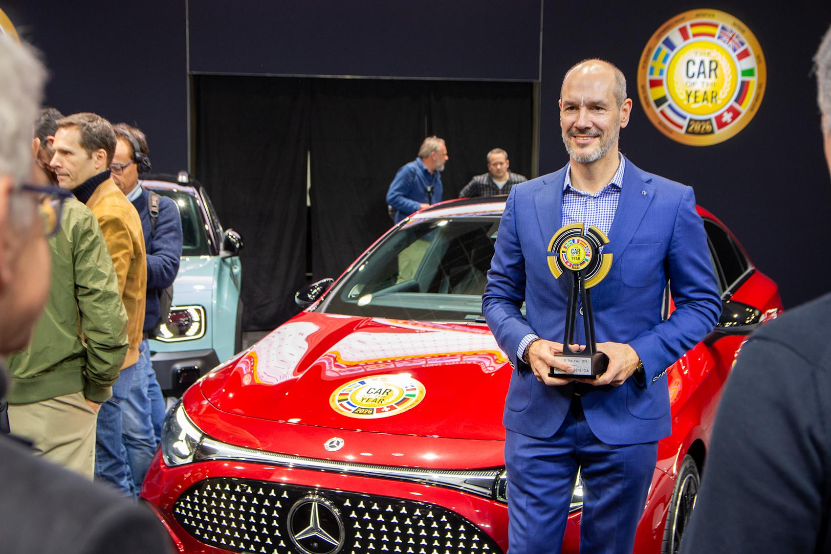 Car of the Year Mercedes-Brenz CLA Wolfgang Bremm von Kleinsorgen. Foto: Ragnvald Johansen