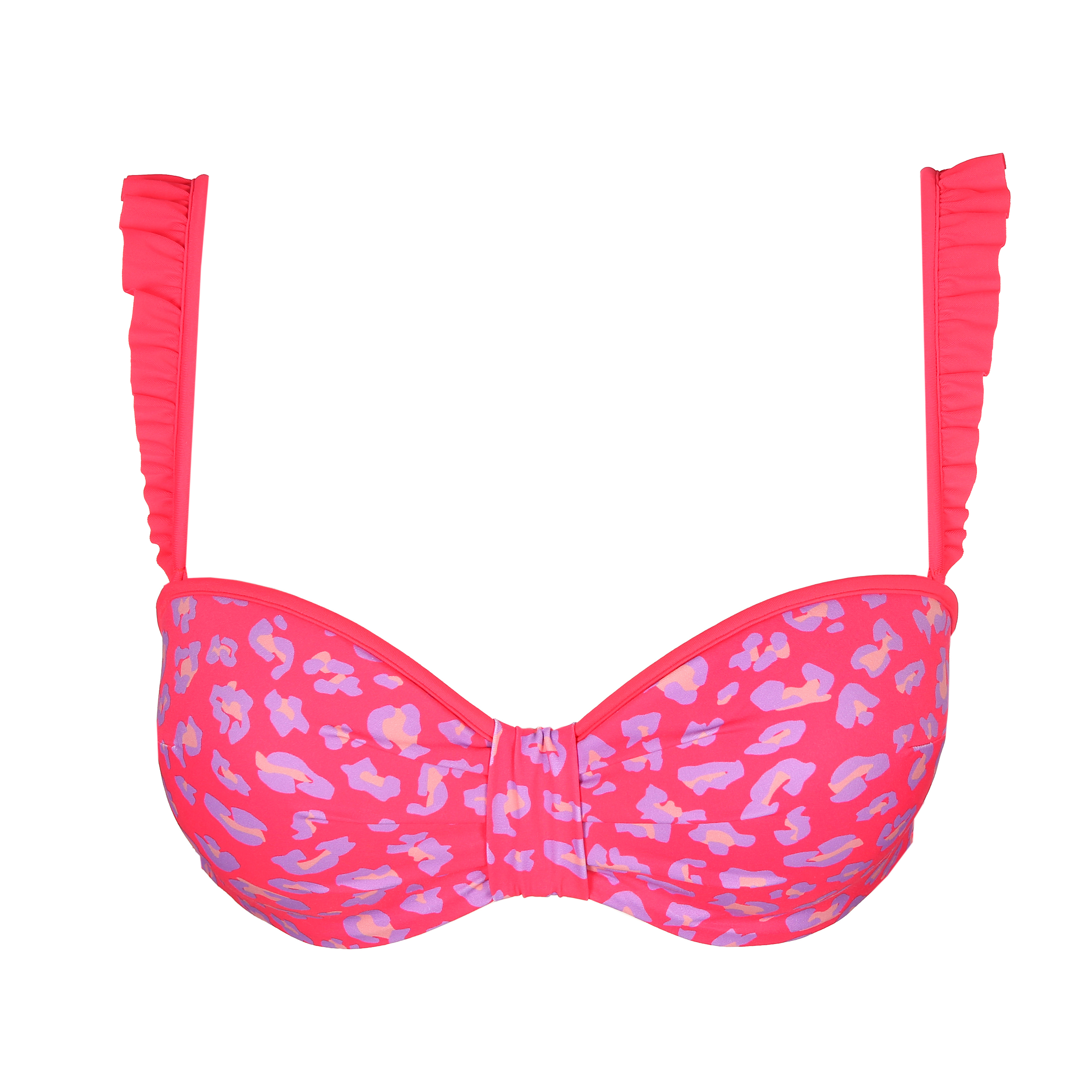 Marie Jo Swim LA GOMERA Deep Sea Coral Padded Strapless Bikini Top