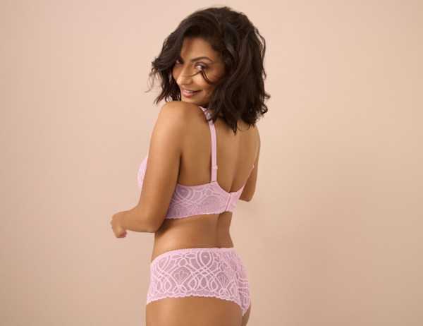 Deep plunge bralette