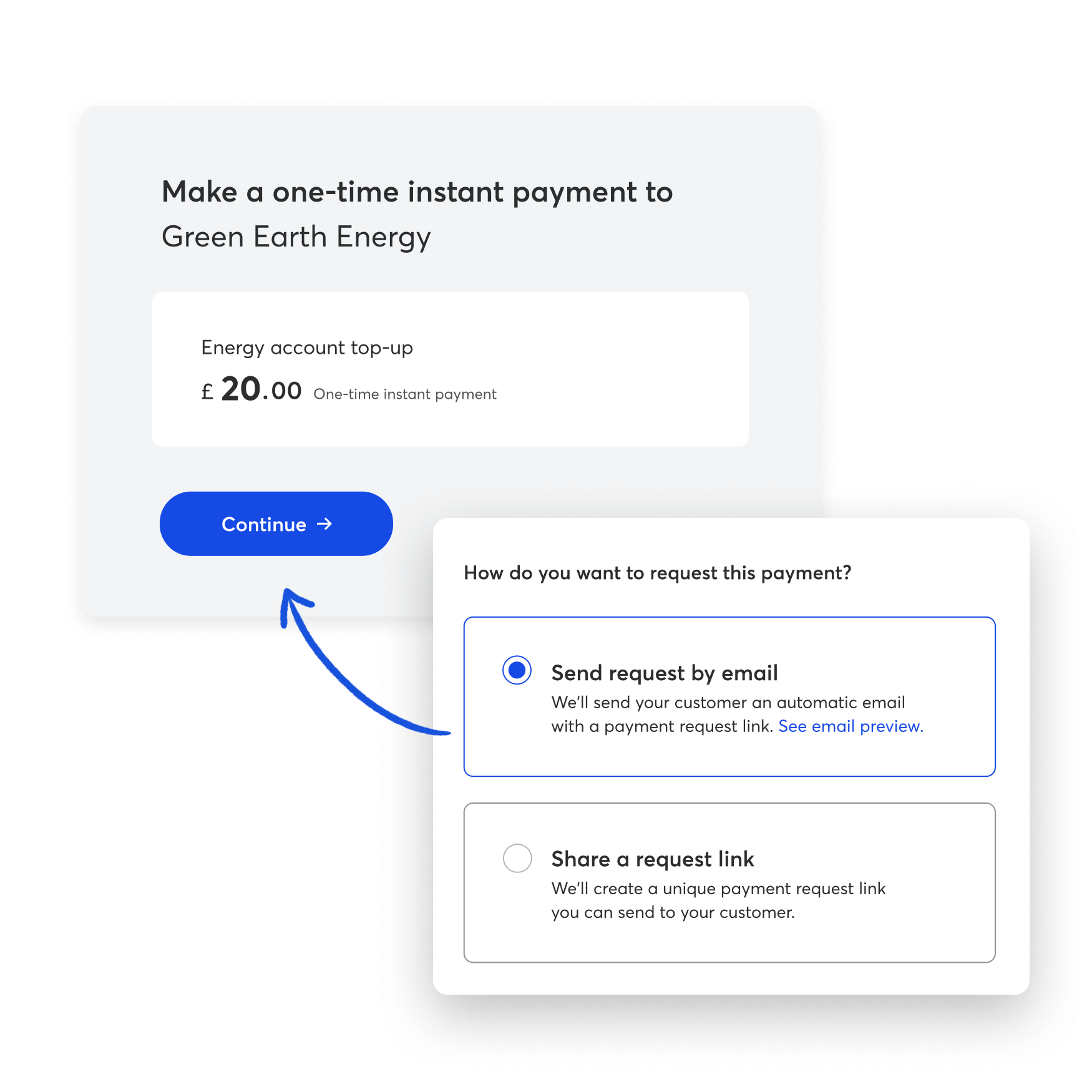 Send a payment request
