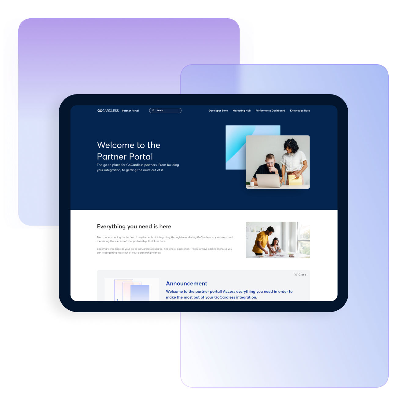 Registrieren Sie sich und loggen Sie sich in unser Partner-Portal ein