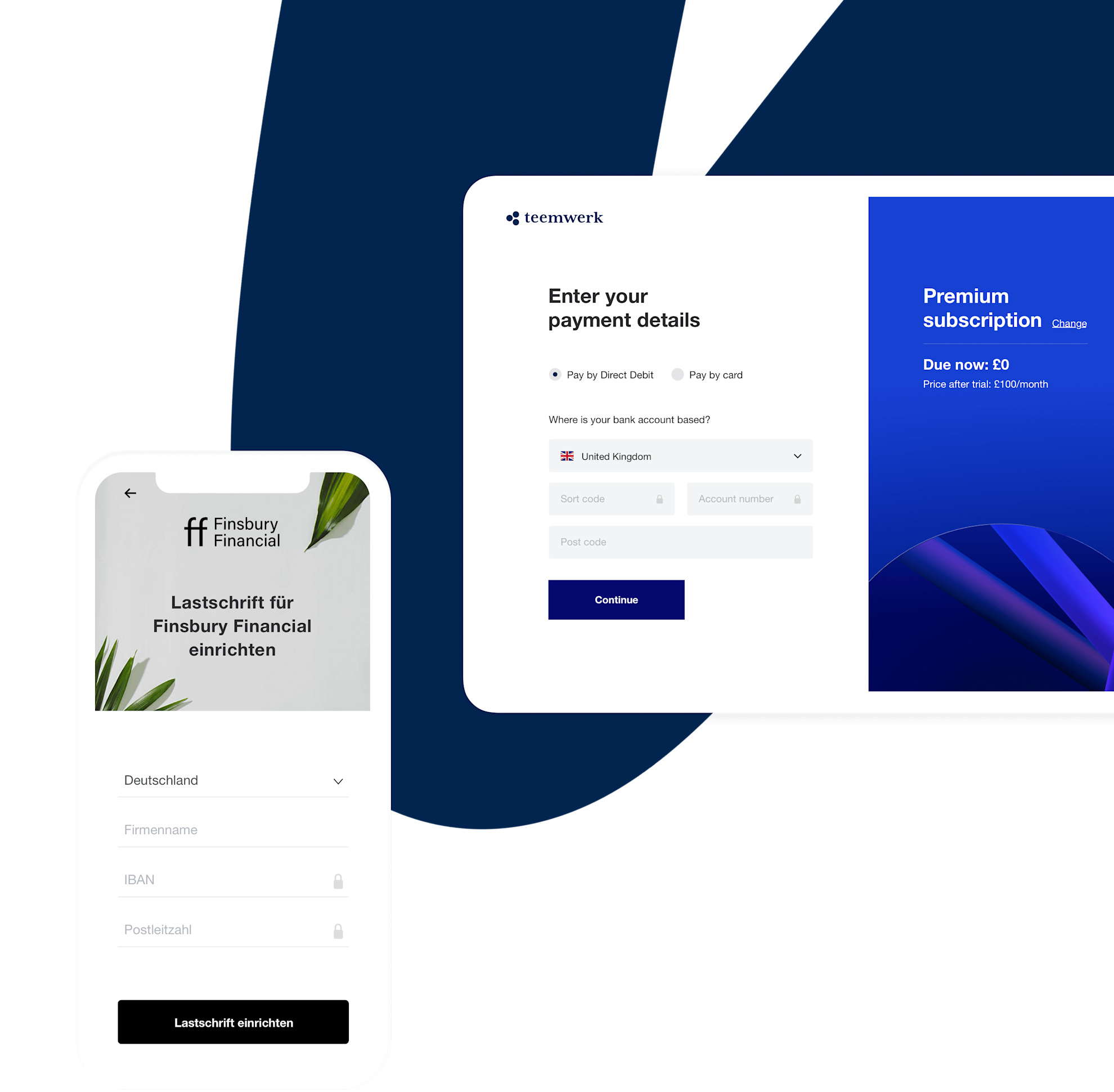Optimised payment pages