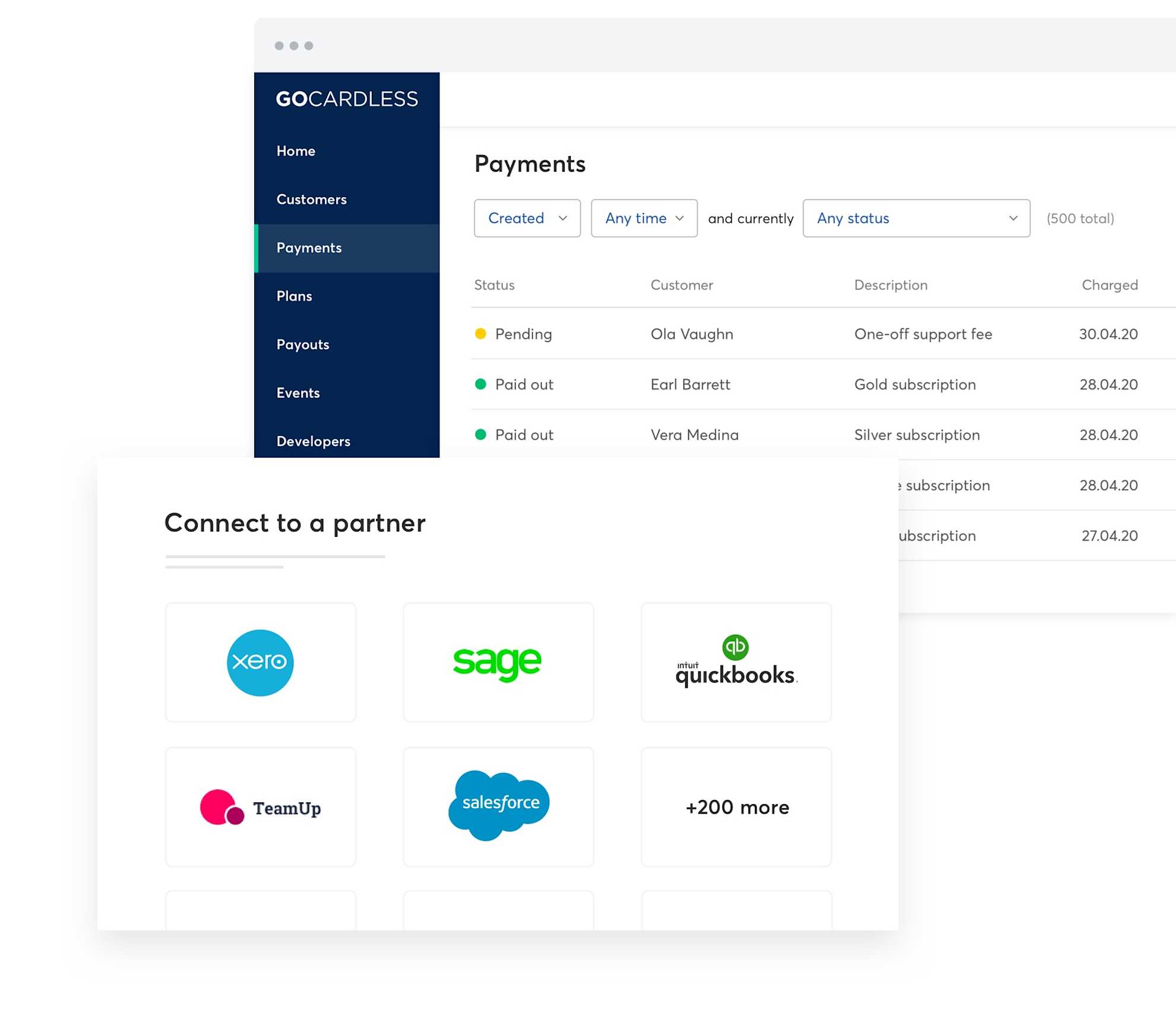 Manage all of your payments in one place