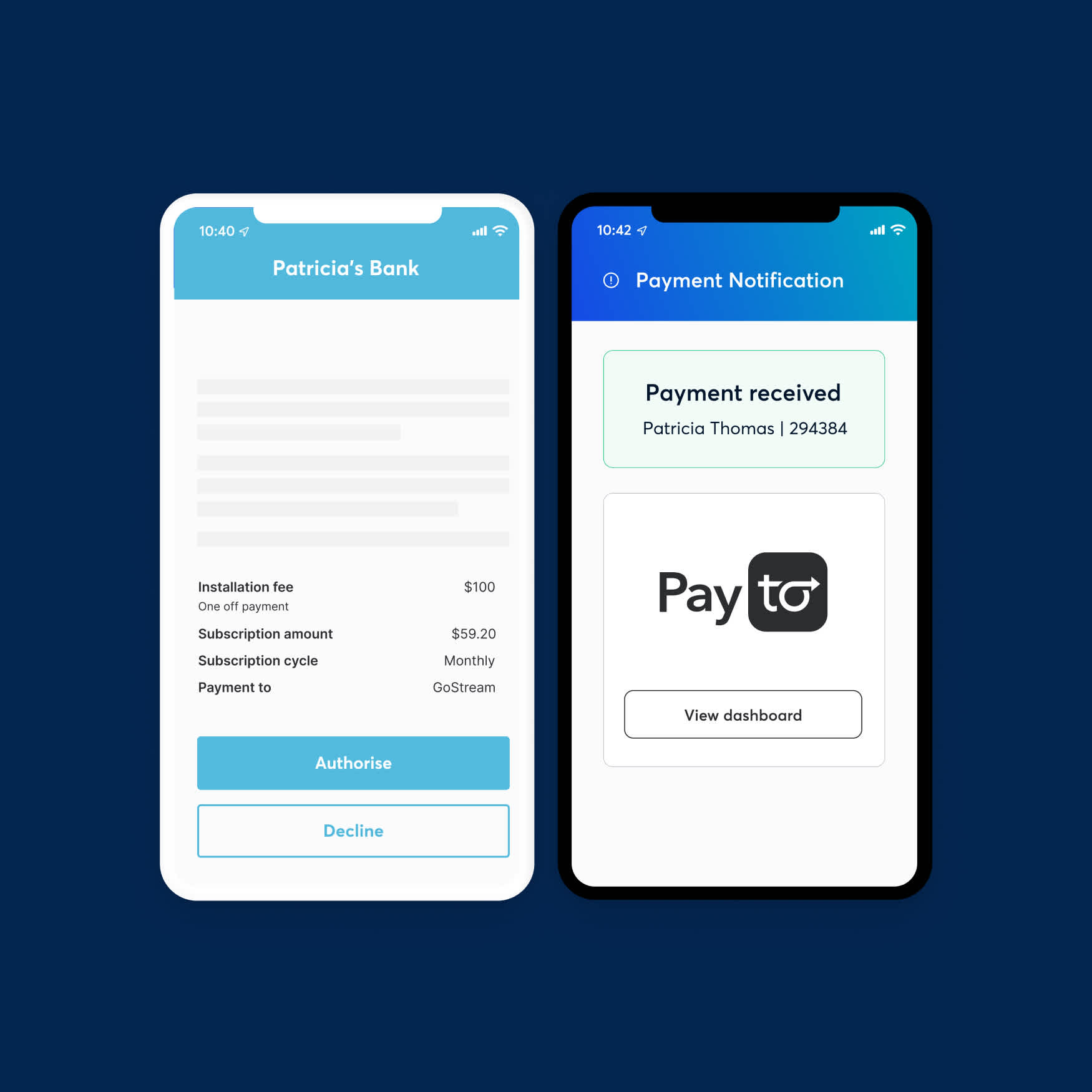 Real-time A2A payments