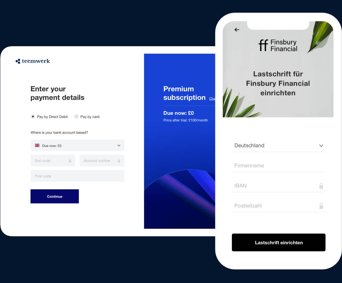 Optimised payment pages