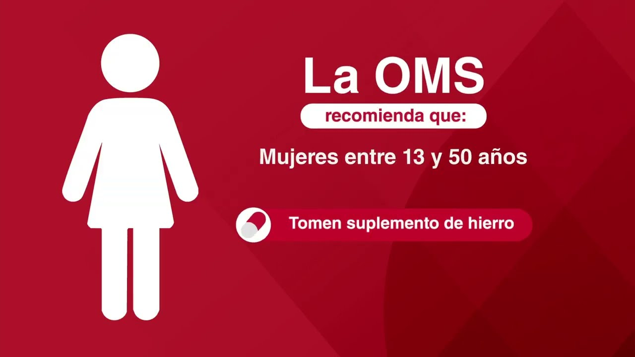 La OMS recomienda suplementarse con hierro