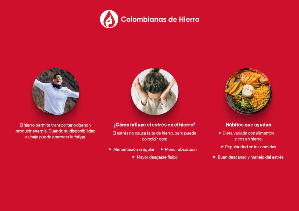 Estrés, cansancio y hierro