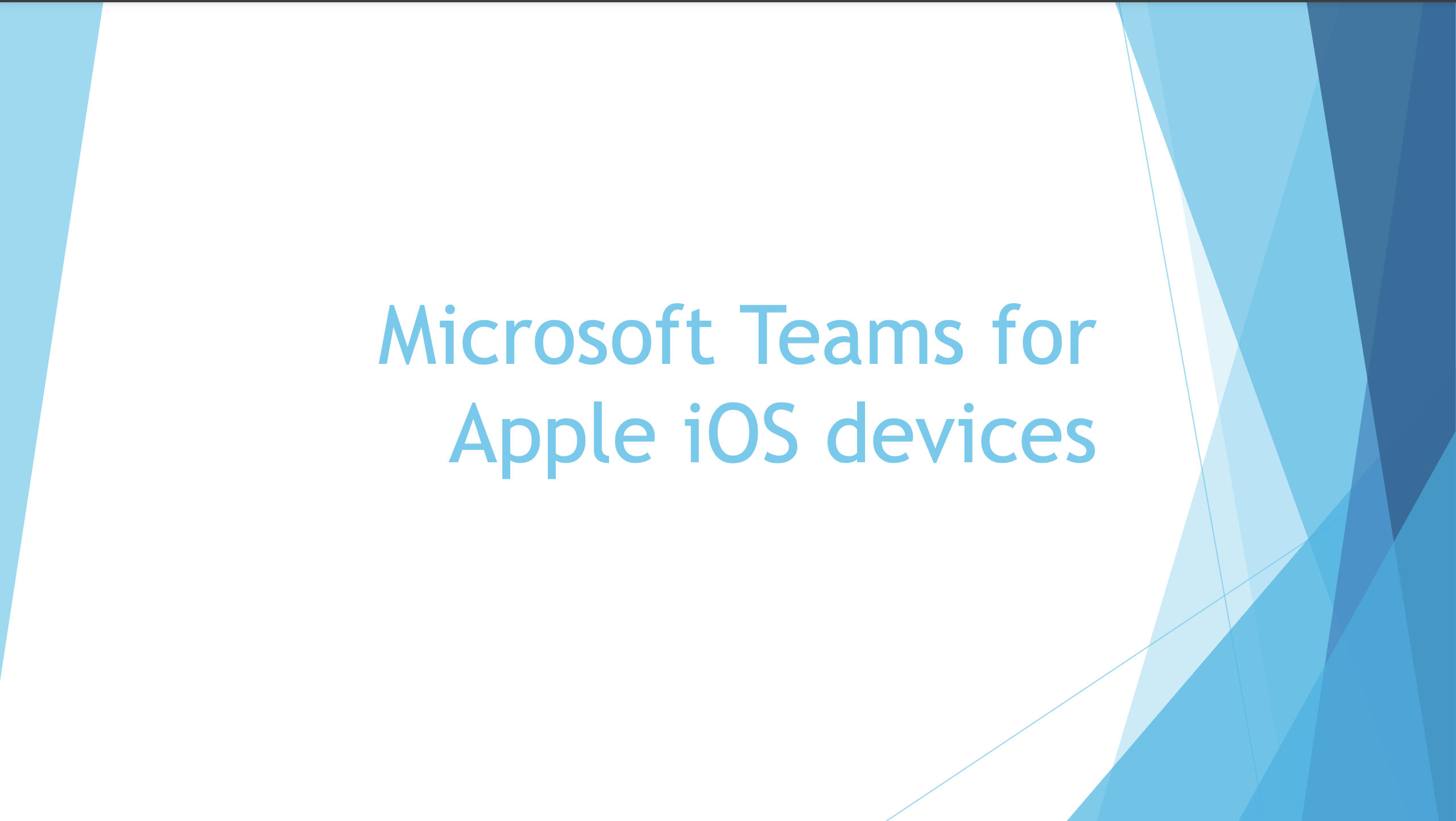microsoft teams for ios devices
