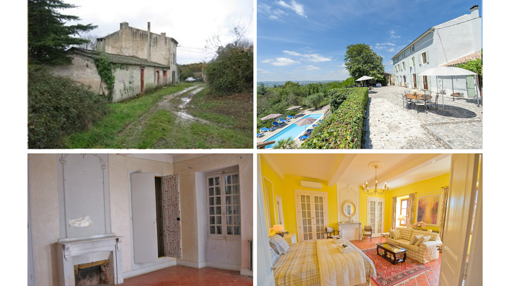 Domaine de Nérige - Before and after Domaine de Nérige - Before and after
