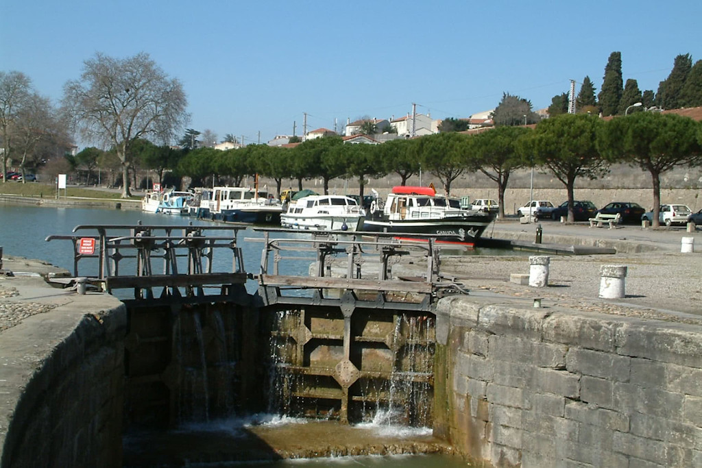 The Canal du Midi in Carcassonne The Canal du Midi in Carcassonne