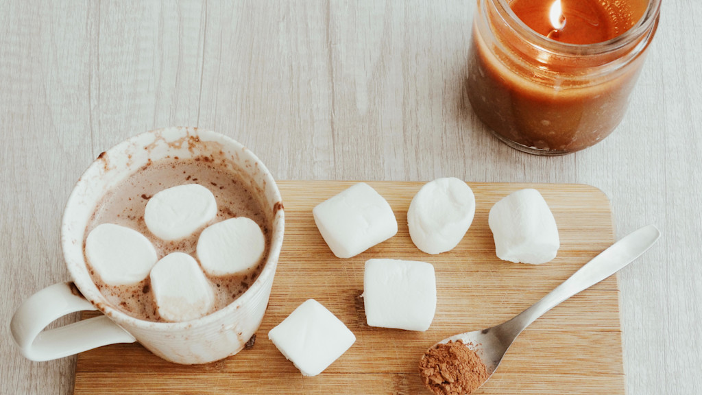 Hot chocolate with marshmallows Hot chocolate with marshmallows