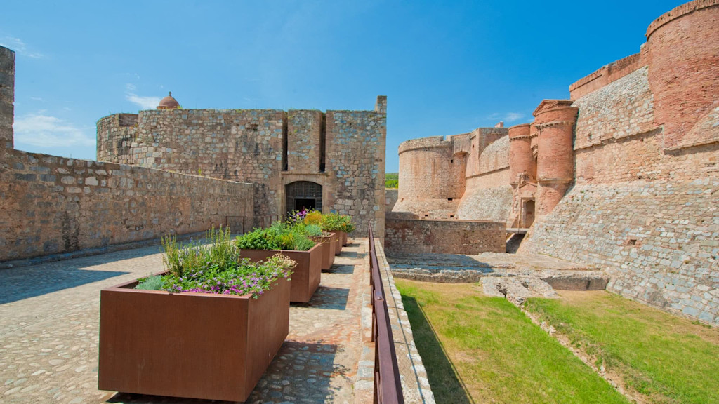 The Fort de Salses in Pyrénées-Orientales The Fort de Salses in Pyrénées-Orientales