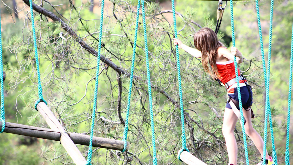 Acrobatic forest in Carcassonne Acrobatic forest in Carcassonne