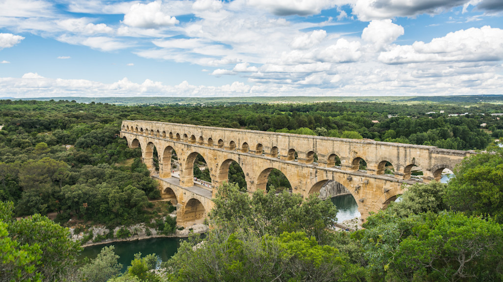 The Pont du Gard in Occitanie The Pont du Gard in Occitanie