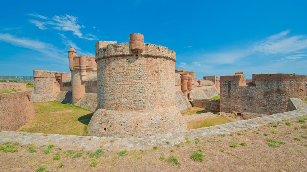 The Fort de Salses in Pyrénées-Orientales The Fort de Salses in Pyrénées-Orientales